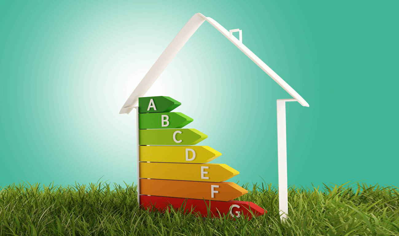 3d-illustration symbol house energy efficiency